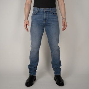 BLDWN Modern Slim Jeans in Mid Blue Wash 31x34